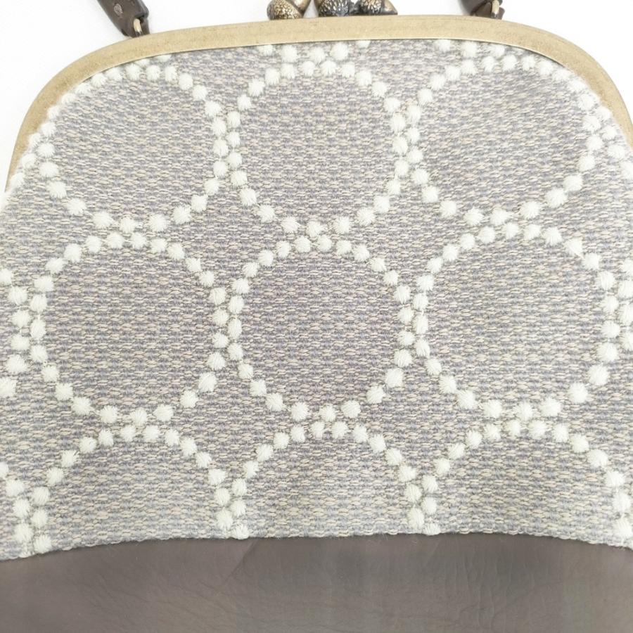 mina perhonen cuddle bag tambourine カドルバッグ レザー 牛革 ハンドバッグ グレー ブラウン ミナペルホネン 6-0114G 278831