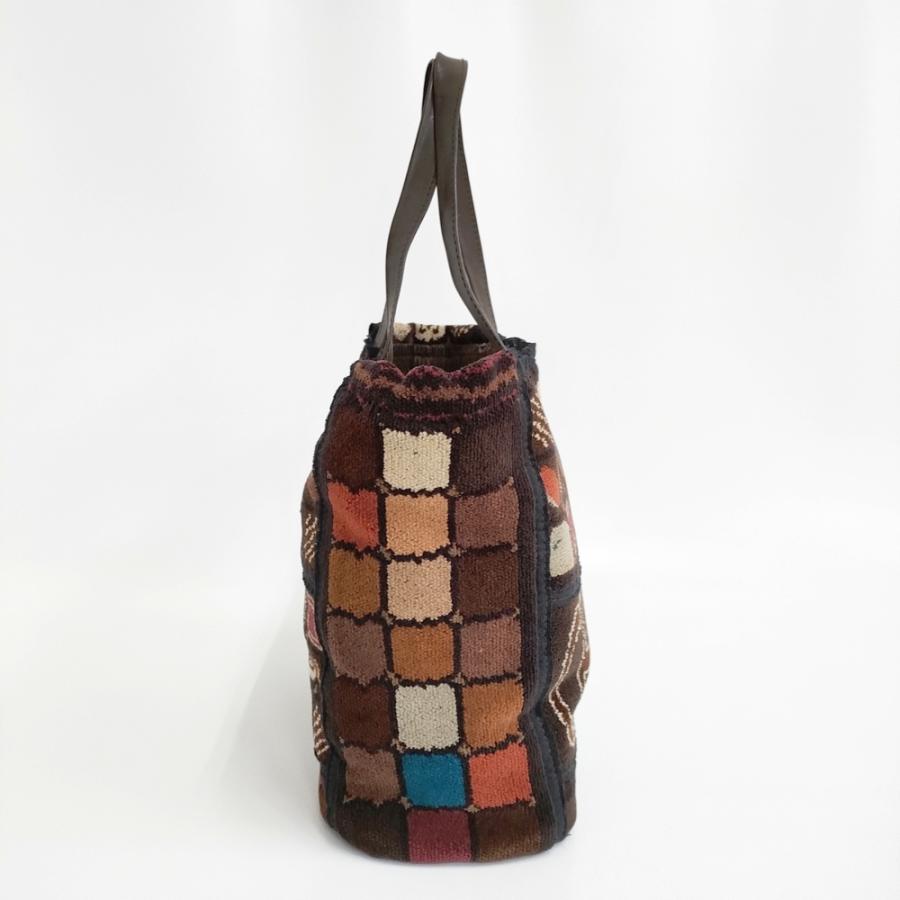 ebagos シェニール チョコレート トート CHOCOLATE 定価64900円 トートバッグ 25AW ブラウン エバゴス 6-0203T 280555の画像