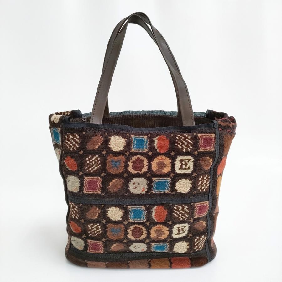 ebagos シェニール チョコレート トート CHOCOLATE 定価64900円 トートバッグ 25AW ブラウン エバゴス 6-0203T 280555の画像