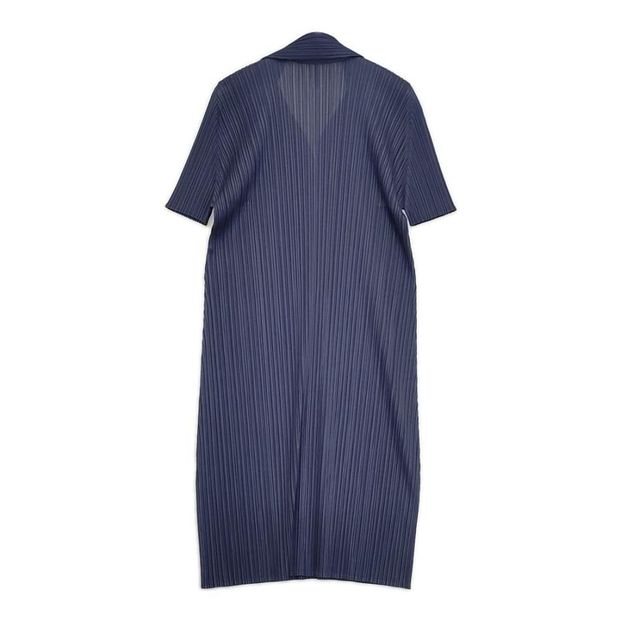 PLEATS PLEASE ISSEY MIYAKE プリーツ 襟付きワンピース サイズ3