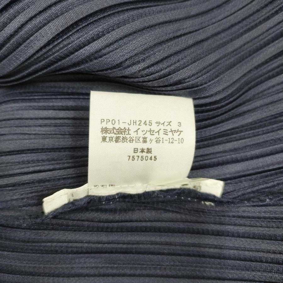 PLEATS PLEASE ISSEY MIYAKE プリーツ 襟付きワンピース サイズ3