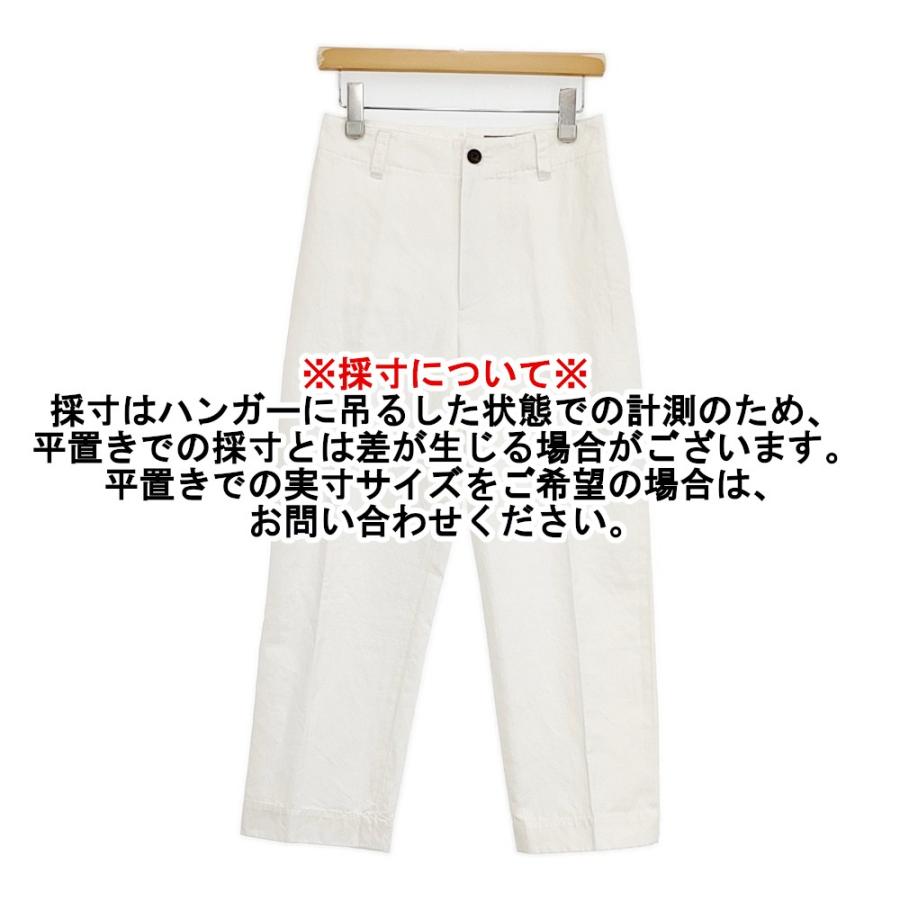 【美品】 MARGARET HOWELL 麻 100％パンツ 3 ホワイト MARGARET HOWELL（マーガレットハウエル） MARGARET HOWELL COTTON