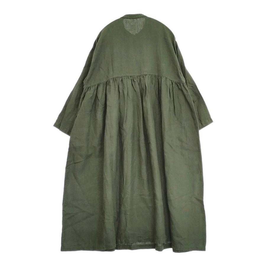 nest Robe（ネストローブ） リネンバンドカラーギャザーワンピース