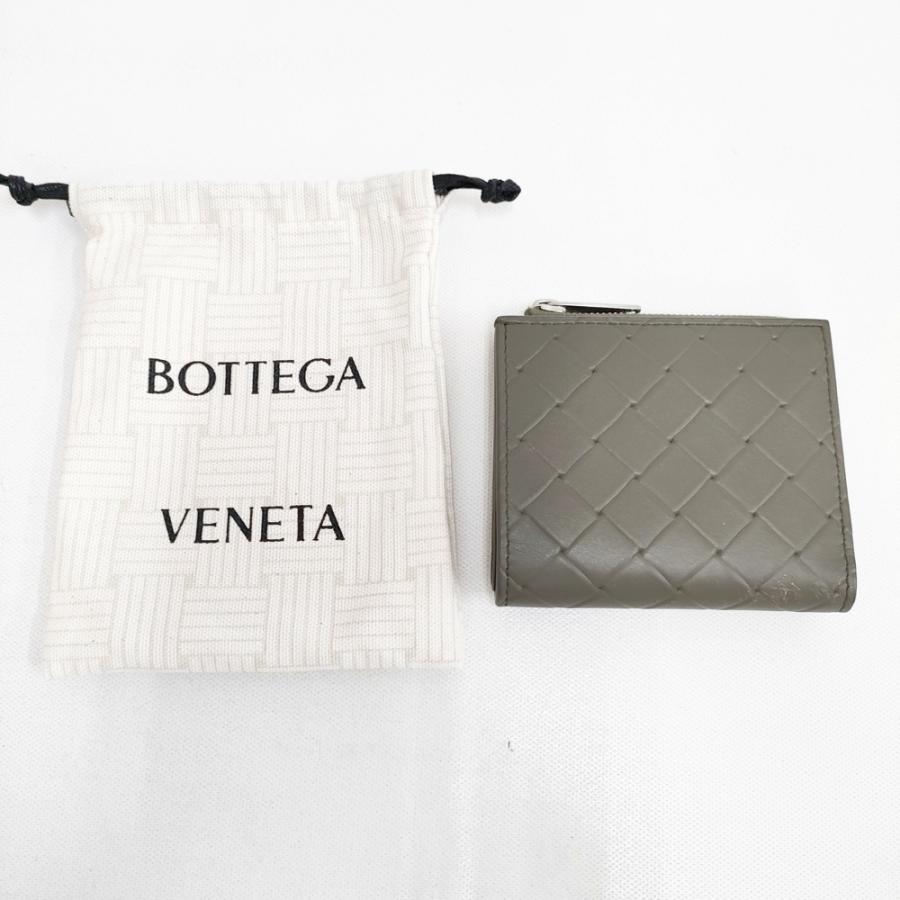 BOTTEGA VENETA イントレチャートスクエア ジップアラウンドウォレット