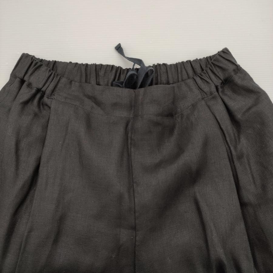 nest Robe 新品 サイドシームイージーフィットパンツ 定価29700円 01241-1017 リネン パンツ ブラック ネストローブ 6-0403M 281722_3