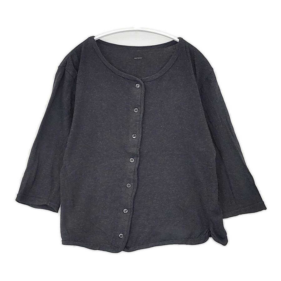mon sakata くるん七分袖カーディガン 定価10560円 MSTku7 コットン