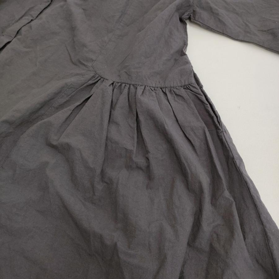 nest Robe コンパクトカラーギャザーワンピース 定価34100円 ワンピース インクブラック ネストローブ 6-0304M 282145_4