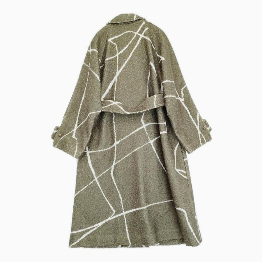Ameri VINTAGE LITTLE FLARE LINE ART LONG COAT サイズM 