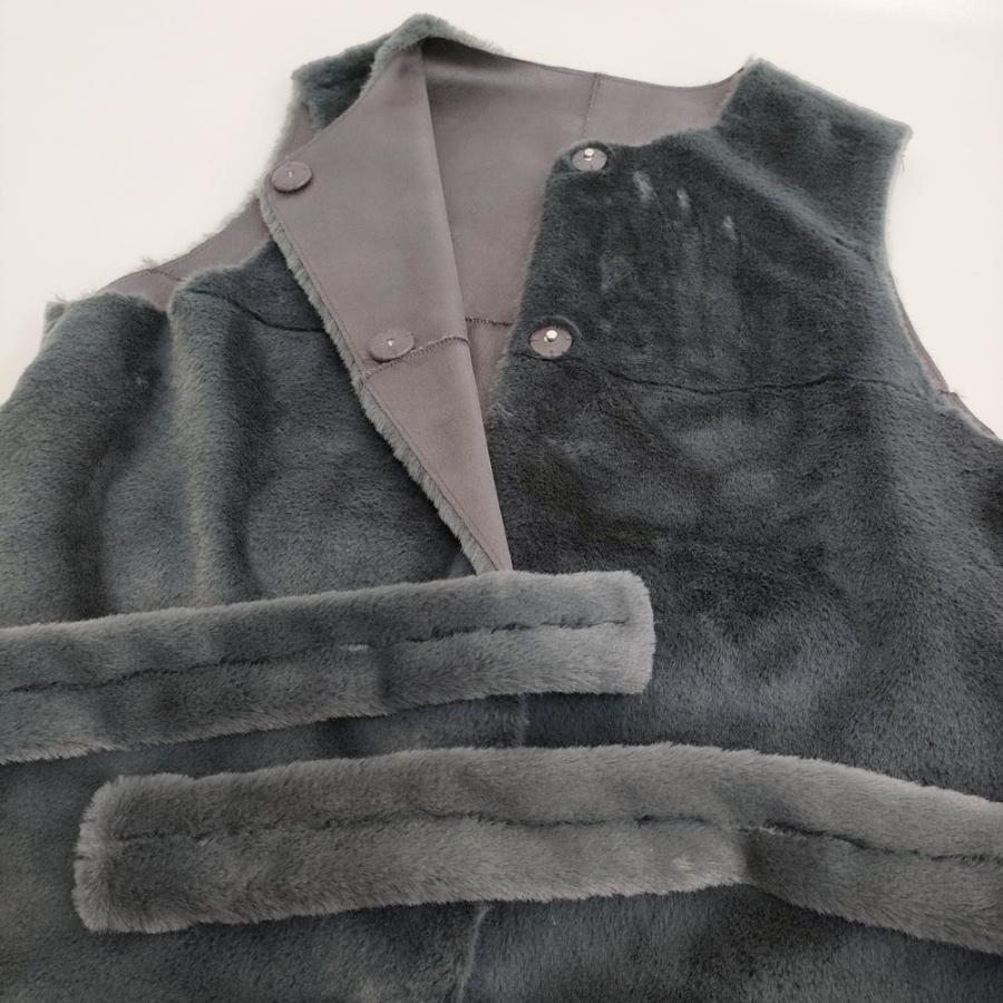 Ameri VINTAGE MANY WAY USEFUL BOA COAT 3WAY 定価33000円 リバーシブル コート ブルーグレー アメリヴィンテージ 6-0309T 282459_6