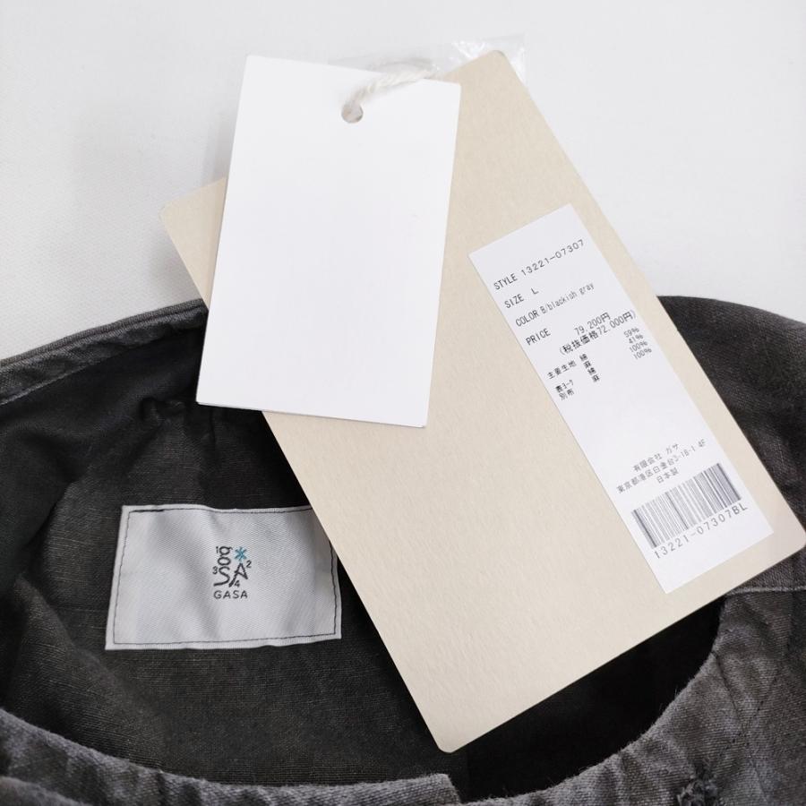 GASA*（ガサ） gasa 灰色の人 天然染めドレス 定価79200円 サイズL
