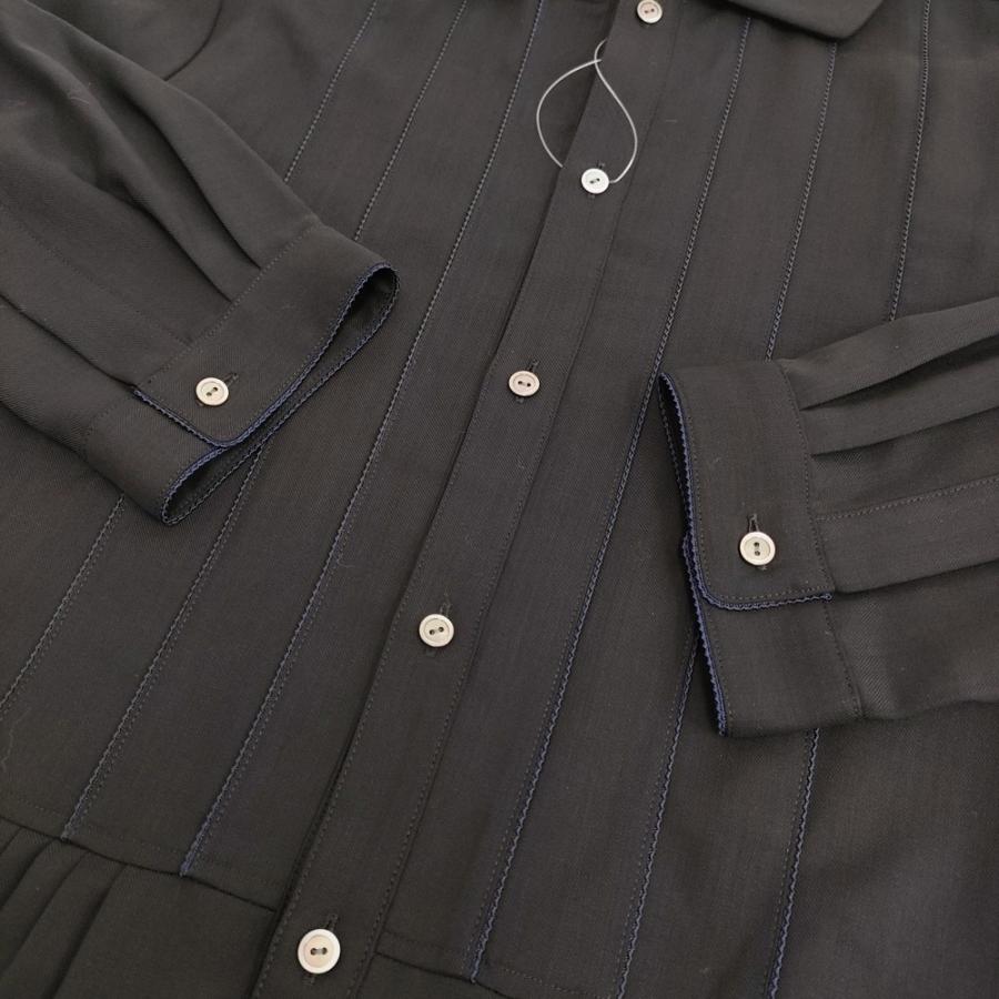 ARTS&SCIENCE ZANINI with A&S ZA Shirt Dress ザニーニ 定113300円 ワンピース 23AW ブラック アーツ&サイエンス 6-0317M 282582の画像