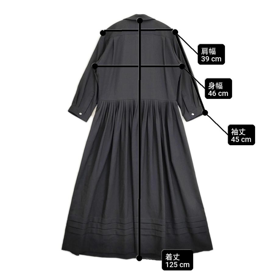 ARTS&SCIENCE ZANINI with A&S ZA Shirt Dress ザニーニ 定113300円 ワンピース 23AW ブラック アーツ&サイエンス 6-0317M 282582の画像
