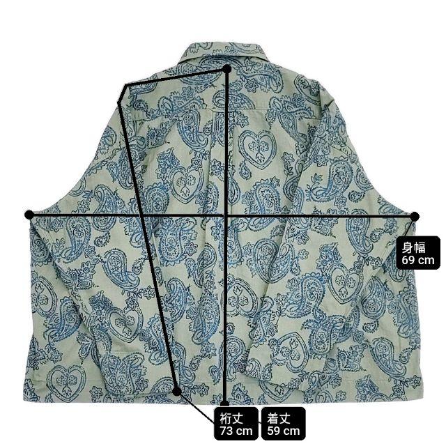 な*な様 45Rインディコペイズリー柄レーヨン表記Size3 45R（フォーティファイブアール） 45R/45rpm 504オックスペイズリー