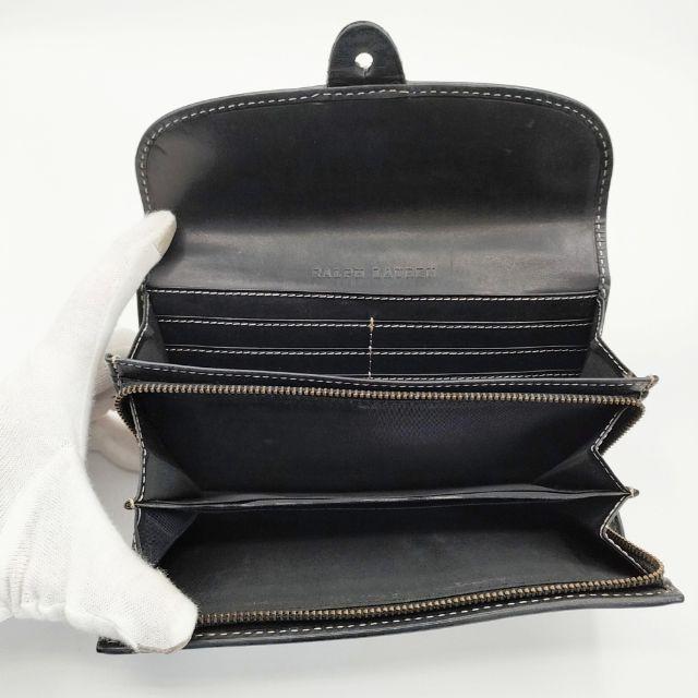 RALPH LAUREN ハラコ ゼブラ ロングウォレット 小銭入れあり 長財布