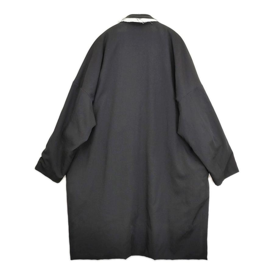 【ヨウジヤマモト】B yohji yamamoto 断ち切り ロングコート B Yohji Yamamoto 断ち切り リバーシブル 定136000円 NV-C53-808