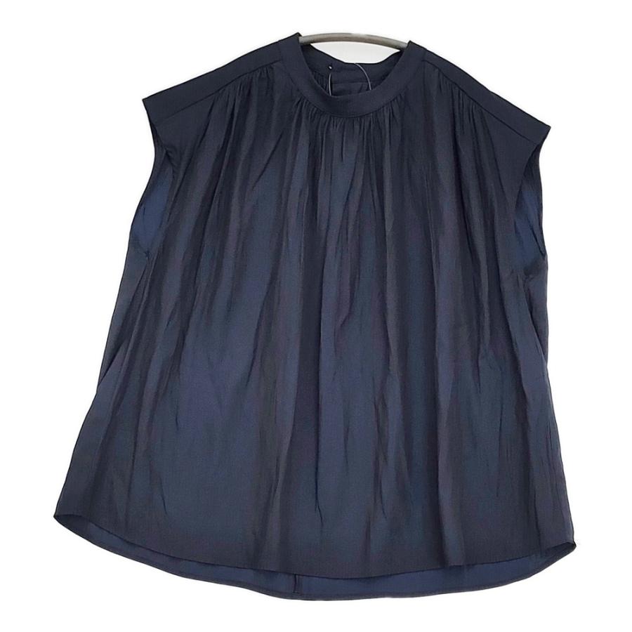 PLST（プラステ） 新品 ツイルパールボタンフレンチスリーブブラウス