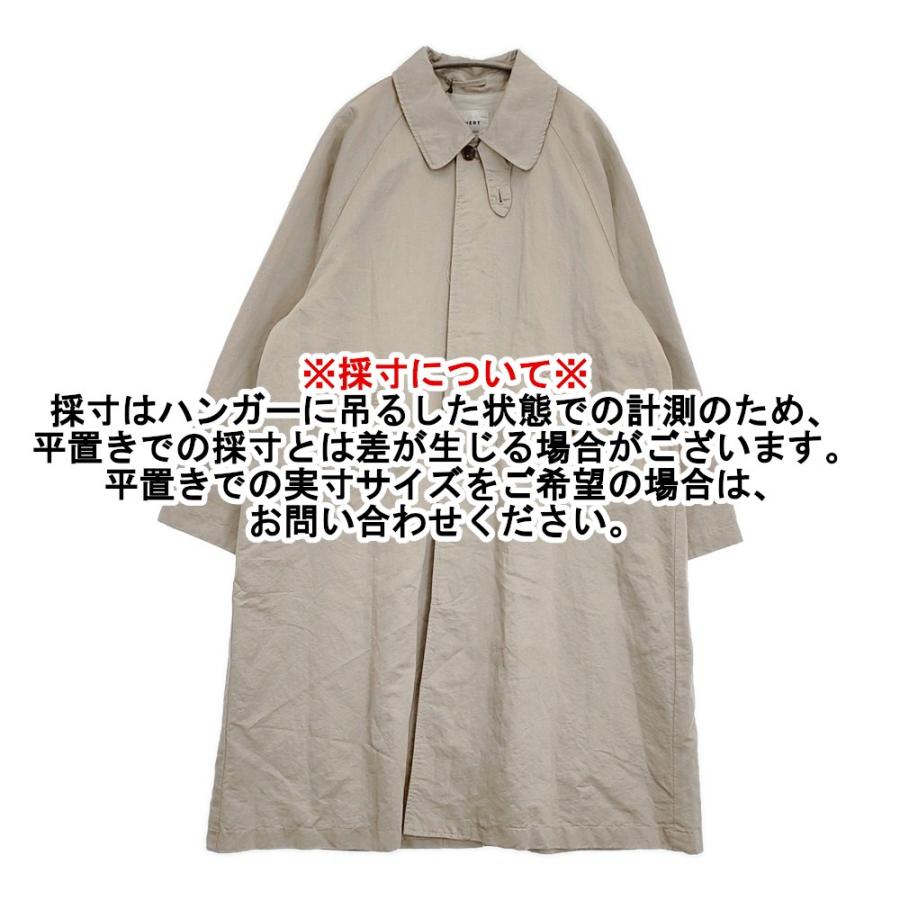 OUVERT 未使用 スーピマコットンリネンツイルバルマカーンコート 