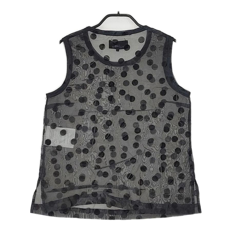 tricot COMME des GARCONS シワ加工 ドット ノースリーブ シアー