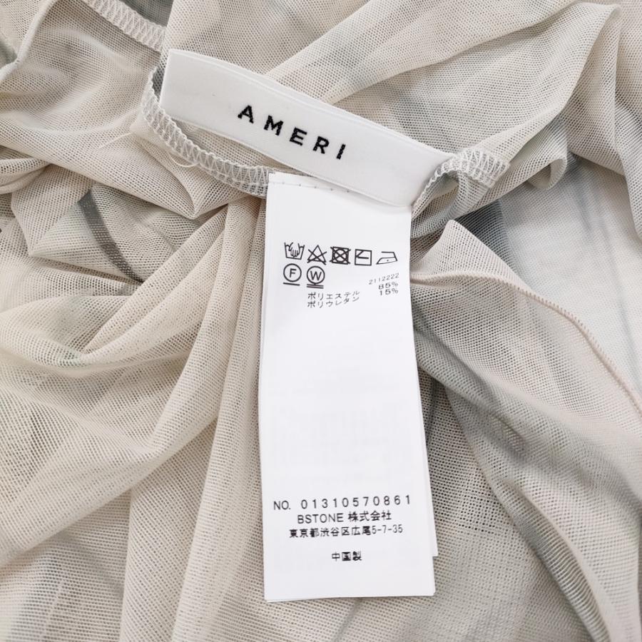 Ameri VINTAGE CURL OF SMOKE SHEER DRESS インナーワンピース付