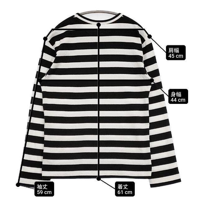 COMME des GARCONS ボーダー サイズS 長袖Tシャツ カットソー ロンT