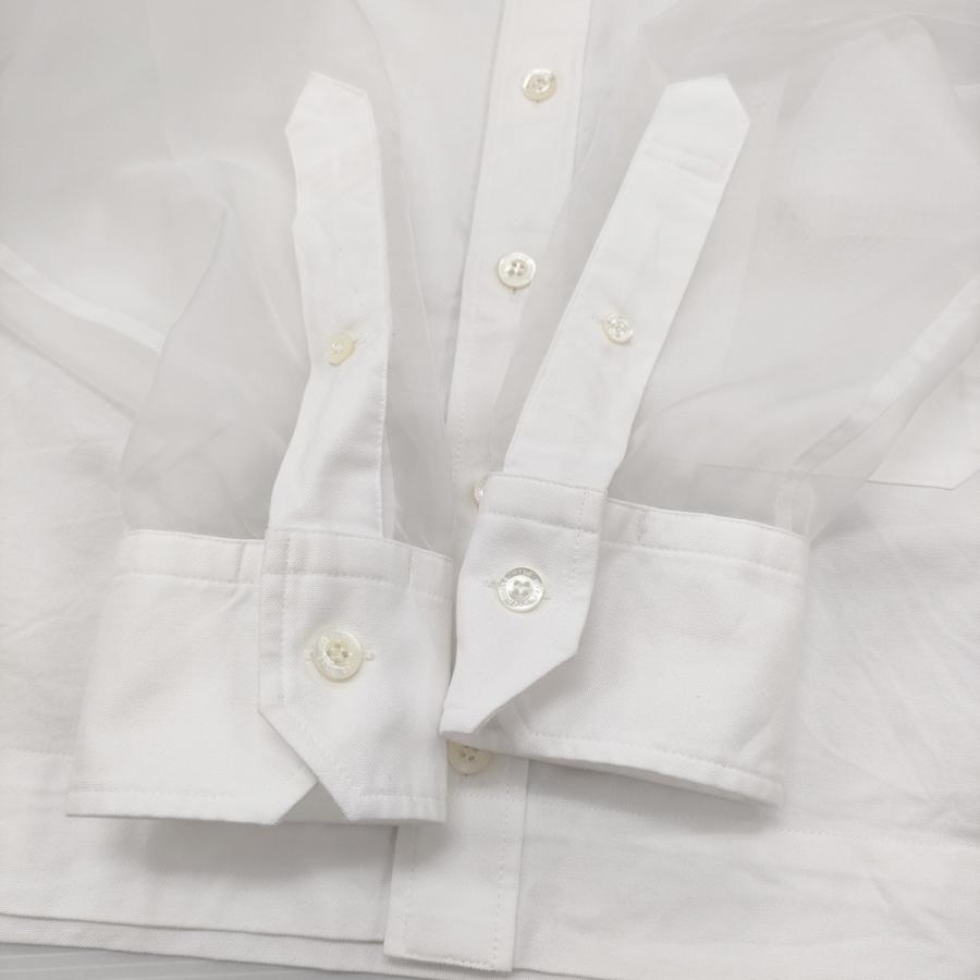 HYKE（ハイク） HYKE OXFORD B.D. SHIRT WITH SHEER SLEEVE サイズ2