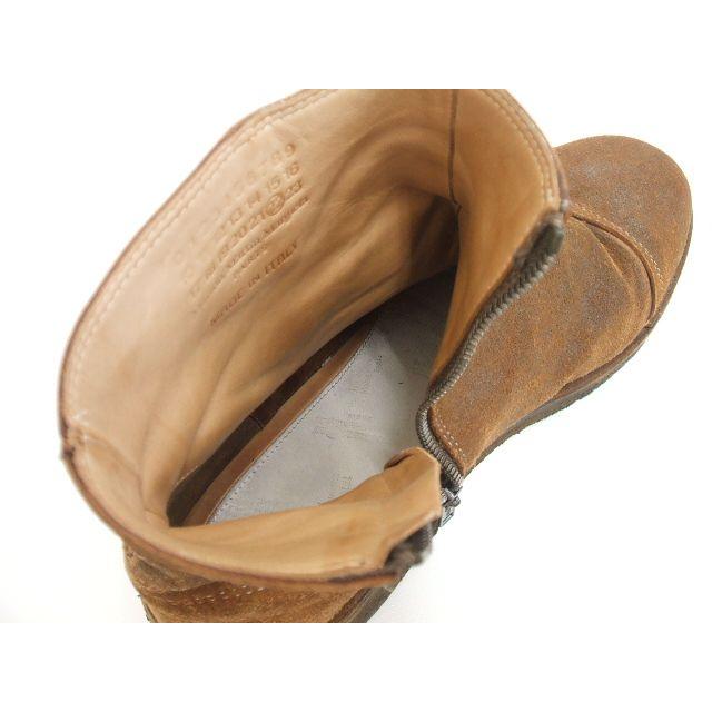 MARTIN MARGIELA サイドジップブーツ サイズ42 ブラウン メンズ 