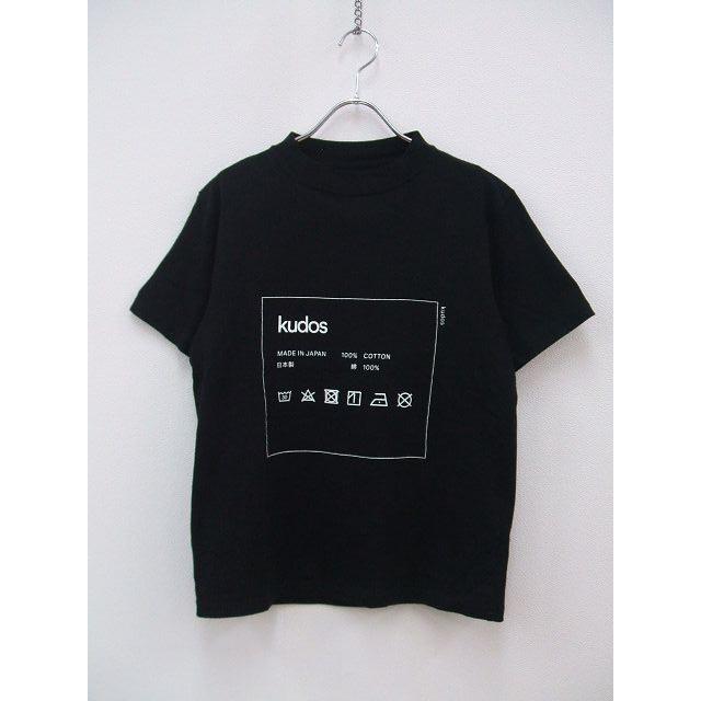 kudos 19SS/CARE-TAG T-SHIRT サイズ1 半袖Tシャツ ブラック クードス 