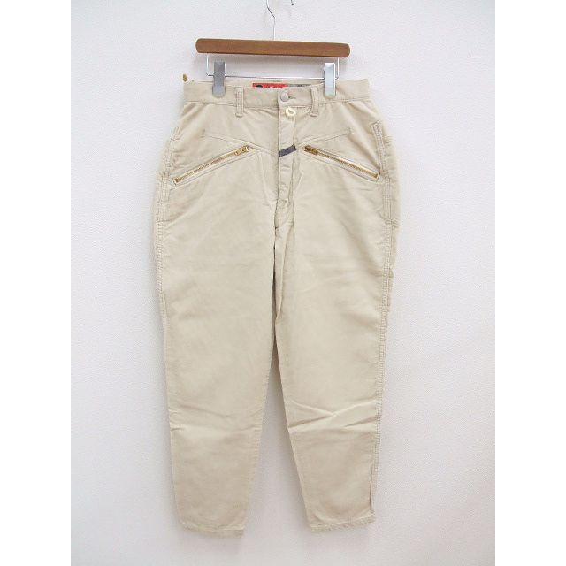 gourmet jeans/定価36000円/type2 x zip/30/ベージュ/コーデュロイ 