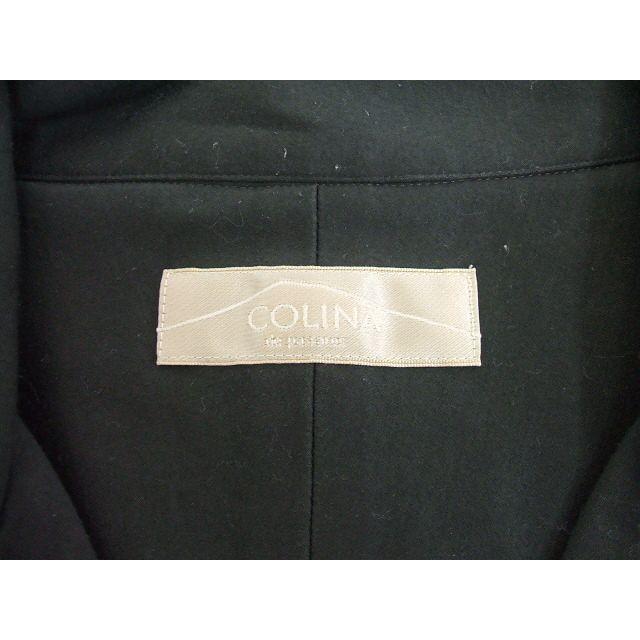 COLINA コリーナ 174SH05 オープンカラー 開襟 長袖シャツ ブラック  