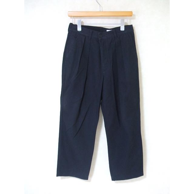 nuterm Two Tuck Wide Trousers サイズ30 パンツ ネイビー メンズ 