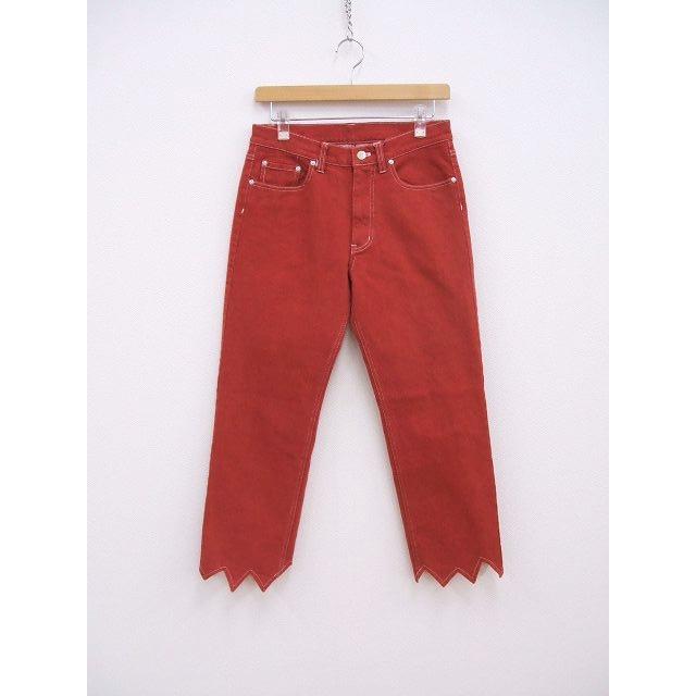 ORIMI RIPPED OFF JEANS RE 定価41800円 新品 デニムパンツ レッド 