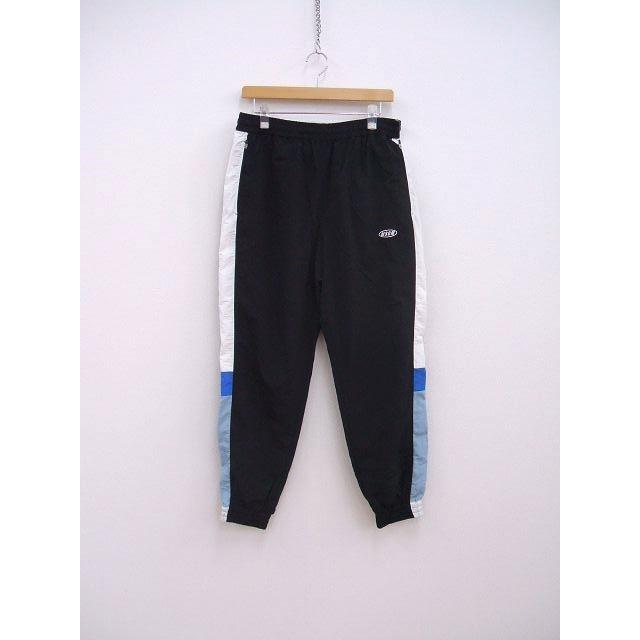 MSGM ナイロントラックパンツ サイドライン パンツ ブラック メンズ 
