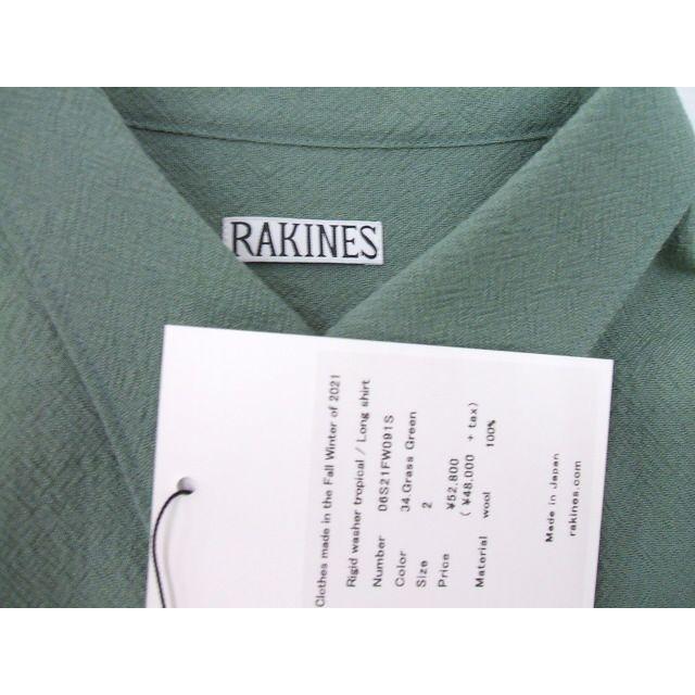 RAKINES Rigid washer tropical Long shirt 定価52800円 新品タグ付 
