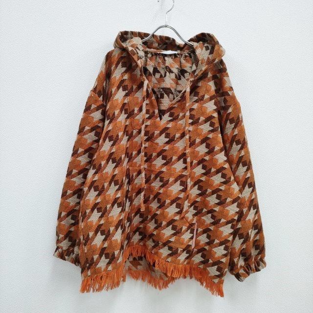 NEON SIGN 新品 定価52800円 against plovers mexican parka サイズ46 パーカー オレンジ メンズ ネオンサイン【中古】2-1225T♪ NEON SIGN 新品 定価52800円 against plovers mexican parka サイズ46