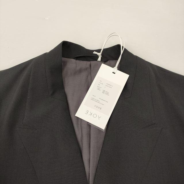 YOKE 新品タグ付 COVERED COLLARLESS JACKET 定価72600円 テーラード 