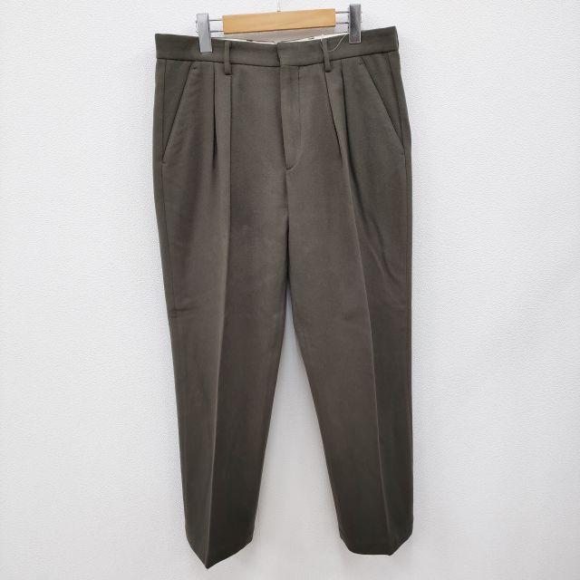 セラドアー cellar door チノパン 48 極美品 CellarDoor ウール スラックス サイズ48 パンツ カーキ メンズ