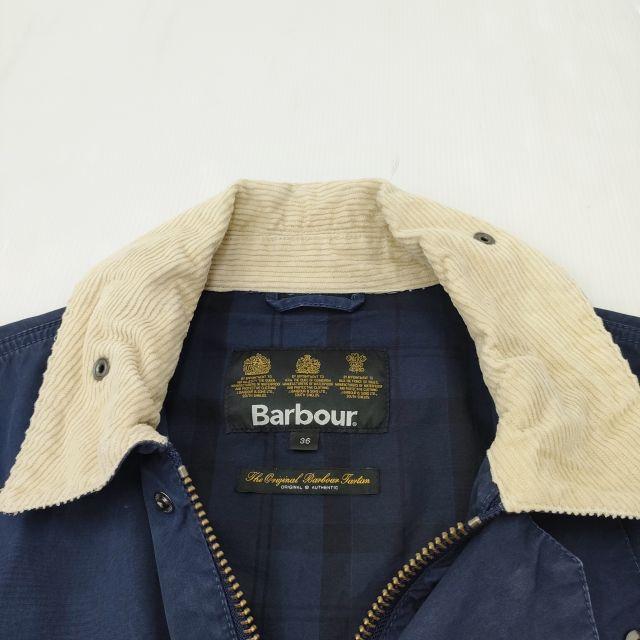 Barbour OVERDYE BORDER ボーダー オーバーダイ ノンオイル 襟 Barbour OVERDYE BORDER ボーダー オーバーダイ ノンオイル 襟
