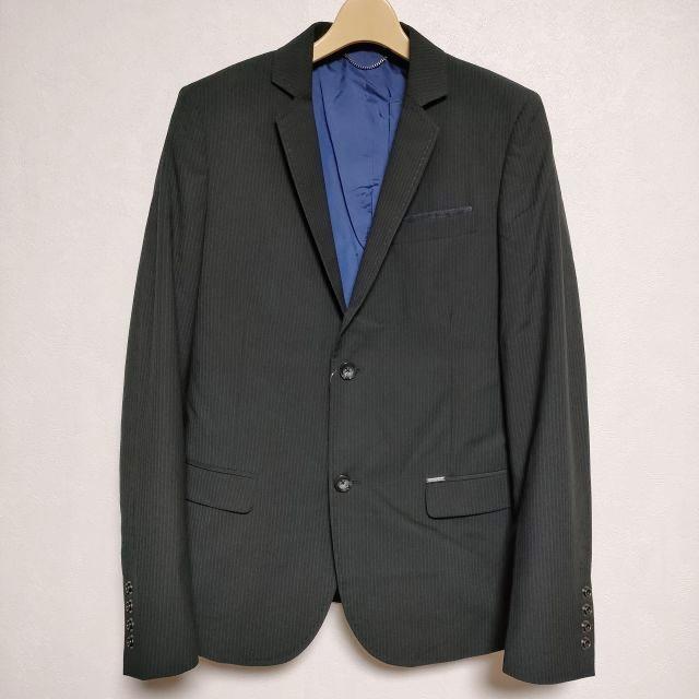DIESEL ストライプ ポリエステルレーヨン テーラードジャケット  