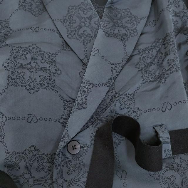 ETHOSENS 新品 Jaquard coat shirt 定価60500円 ジャガード ローブ  