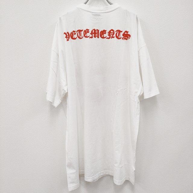 【超絶人気デザイン】 ヴェトモン アナーキーロゴ バックプリント XL Tシャツ VETEMENTS Double Anarchy Logo T-Shirt