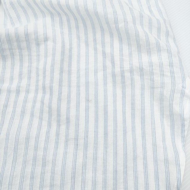 susuri マイマーロングシャツ 23-307 定価42900円 サイズ4 長袖シャツ 23SS ホワイト ライトブルー レディース ススリ【中古】3-0801M♪ susuri マイマーロングシャツ 23-307 定価42900円 サイズ4 長袖シャツ