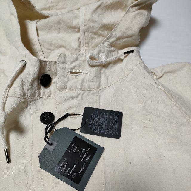23SS OUTILヴィンテージベッドリネン モッズコートsize2 OUTIL 新品 MANTEAU BIDOS H.M Vintage Bed Linen 2 M-51 フィールド