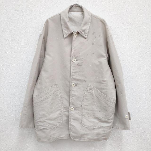 YOKE 新品 PAINTED BIG COVERALL JACKET FOG WHITE YK23SS0509B 定価73700円
