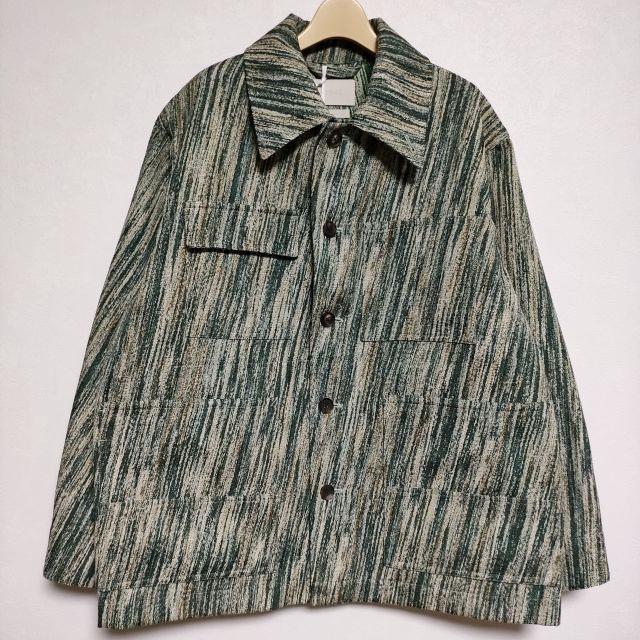 YOKE 新品 JACQUARD COVERALL JACKET YK23SS0442B 定価71500円 ジャケット グリーン ヨーク 3