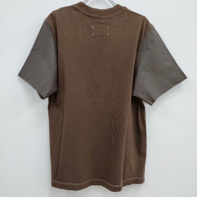 Maison Martin Margiela アーティザナル 袖レザーTシャツ 010 2000年代初期 フランス製 ここのえ マルタンマルジェラ 3-1022S F94386｜kiitti｜02