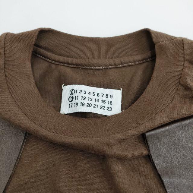 Maison Martin Margiela アーティザナル 袖レザーTシャツ 010 2000年代初期 フランス製 ここのえ マルタンマルジェラ 3-1022S F94386｜kiitti｜03