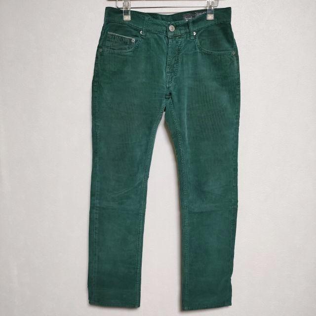 CARE LABEL slim 403 イタリア製 29 コーデュロイ パンツ グリーン 