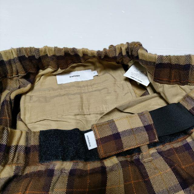 Graphpaper Wool check cook pants GM194-40527 定価35200円 チェック 