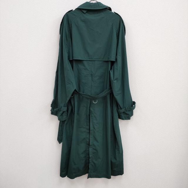 tac:tac 新品 TRENCH MESH COAT 定価86900円 パンチング L 製品加工 TA11-ZA021 トレンチコート グリーン メンズ タクタク【中古】4-0810M♪ tac:tac 新品 TRENCH MESH COAT 定価86900円 パンチング サイズL 製品