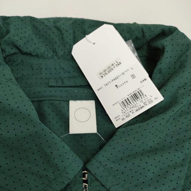 tac:tac 新品 TRENCH MESH COAT 定価86900円 パンチング L 製品加工 TA11-ZA021 トレンチコート グリーン メンズ タクタク【中古】4-0810M♪ tac:tac 新品 TRENCH MESH COAT 定価86900円 パンチング サイズL 製品